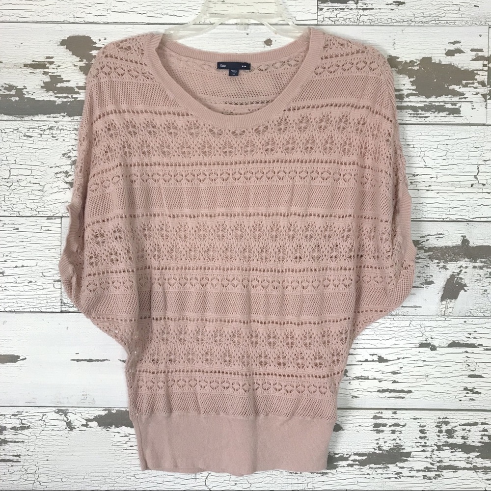 GAP Dolman Sleeve knit top pink XS